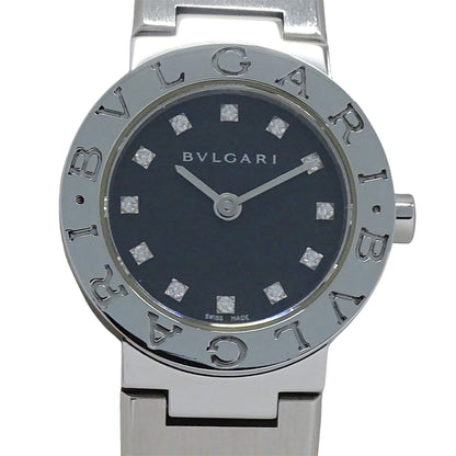BVLGARI ブルガリ ブルガリブルガリ BB23SS レディース 腕時計 12Pダイヤモンド クオーツ QZ ステンレス 磨き済み【中古】