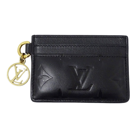 LOUIS VUITTON ルイ・ヴィトン ポルトカルト クッサン カードケース モノグラム ノワール M82748 レディース 【中古】