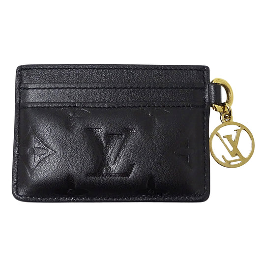 LOUIS VUITTON ルイ・ヴィトン ポルトカルト クッサン カードケース モノグラム ノワール M82748 レディース 【中古】