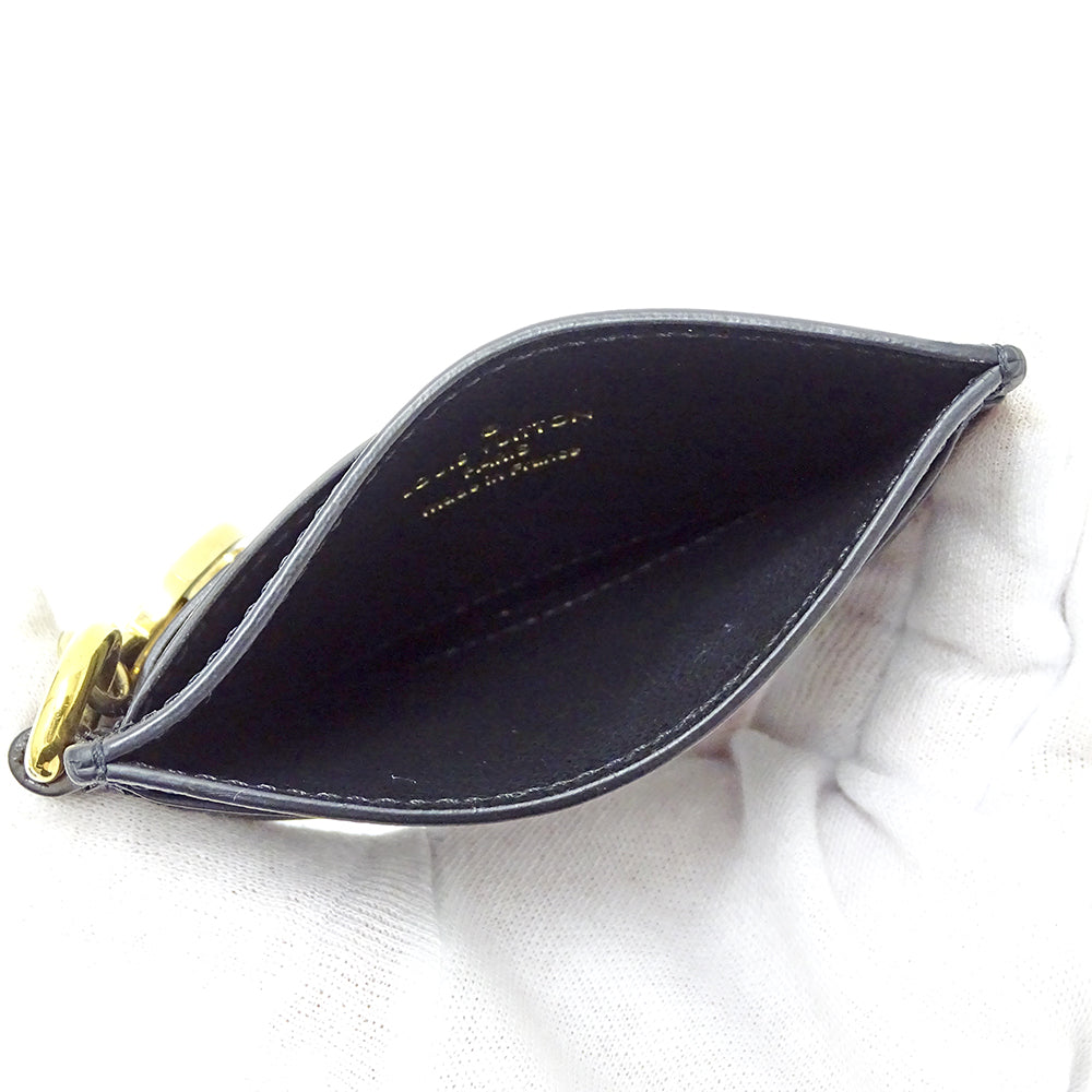 LOUIS VUITTON ルイ・ヴィトン ポルトカルト クッサン カードケース モノグラム ノワール M82748 レディース 【中古】