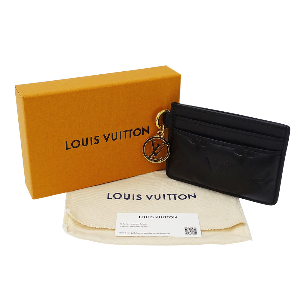 LOUIS VUITTON ルイ・ヴィトン ポルトカルト クッサン カードケース モノグラム ノワール M82748 レディース 【中古】