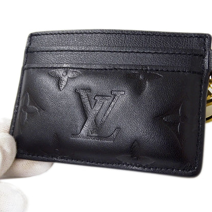 LOUIS VUITTON ルイ・ヴィトン ポルトカルト クッサン カードケース モノグラム ノワール M82748 レディース 【中古】