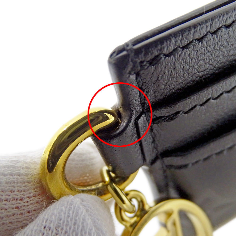 LOUIS VUITTON ルイ・ヴィトン ポルトカルト クッサン カードケース モノグラム ノワール M82748 レディース 【中古】