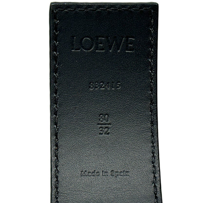 LOEWE ロエベ ベルト アナグラム ブラウン ブラック レザー リバーシブル レディース メンズ 【中古】