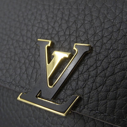 LOUIS VUITTON ルイ・ヴィトン ポルトフォイユ カプシーヌ コンパクト 二つ折り財布 ノワール ホットピンク M62157 レディース 【中古】