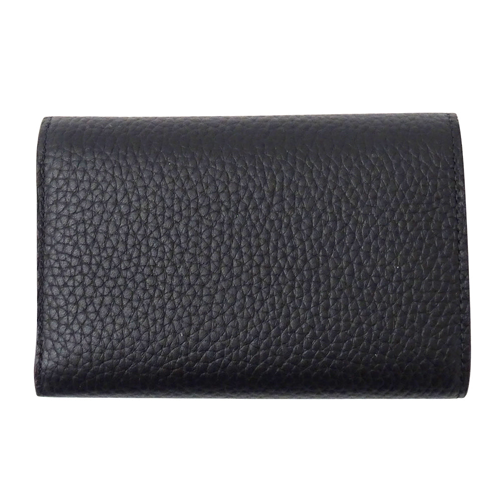 LOUIS VUITTON ルイ・ヴィトン ポルトフォイユ カプシーヌ コンパクト 二つ折り財布 ノワール ホットピンク M62157 レディース 【中古】