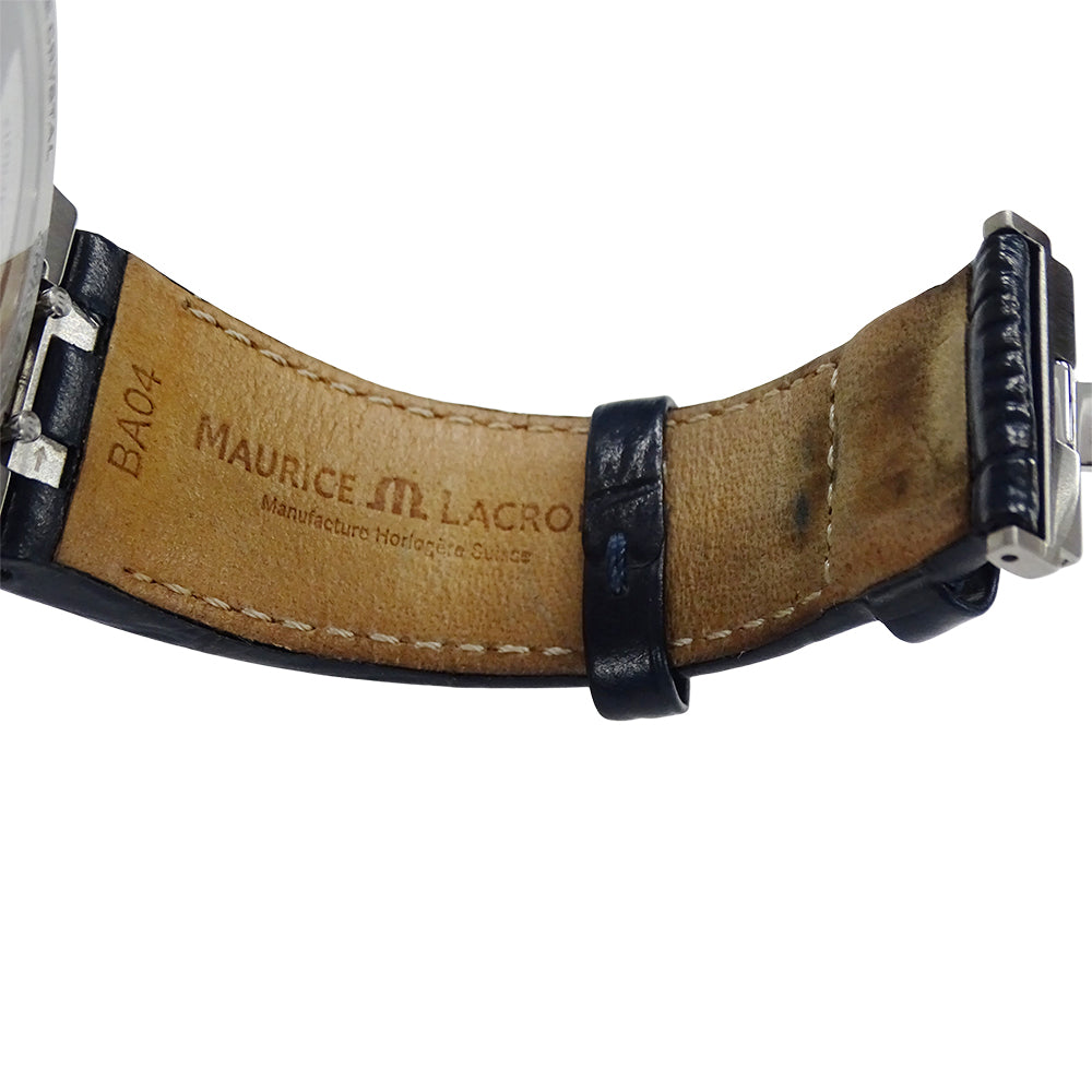 Maurice Lacroix モーリスラクロア アイコン AI6008 メンズ 腕時計 デイト 自動巻き SS レザー 磨き済み【中古】