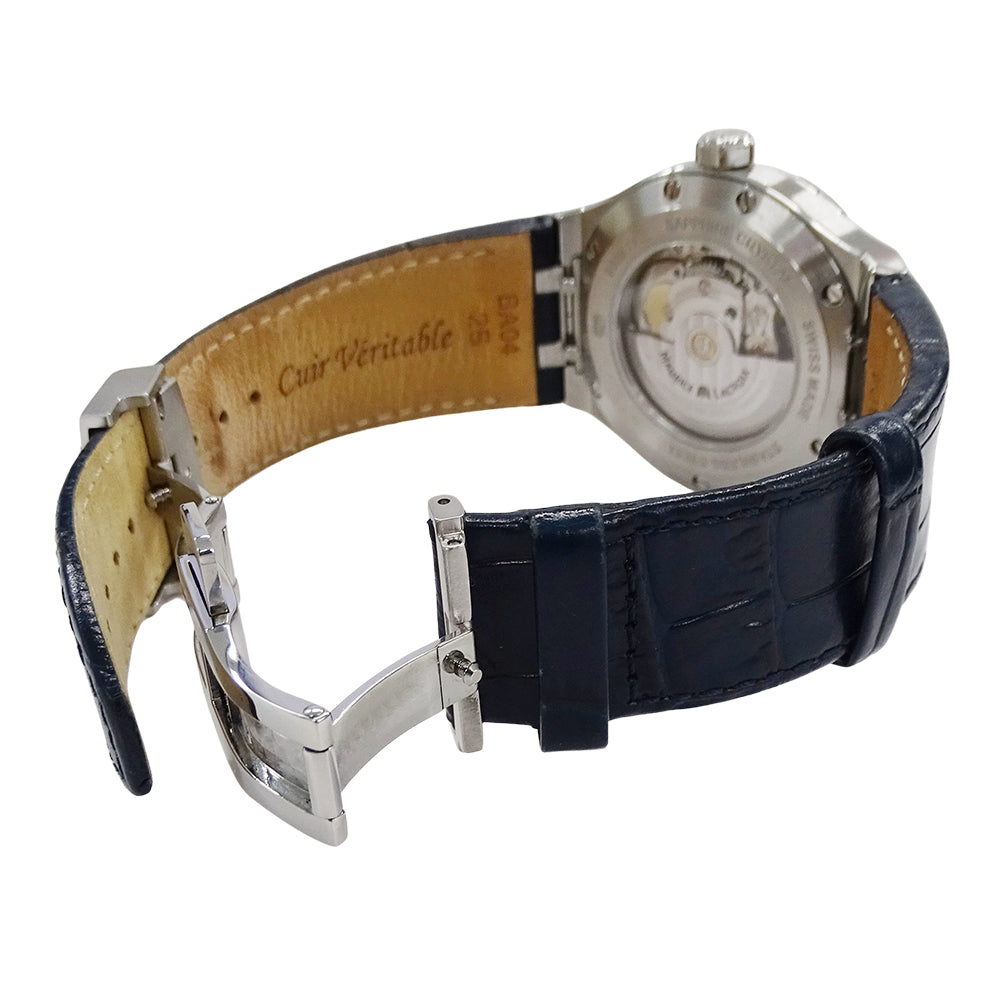 Maurice Lacroix モーリスラクロア アイコン AI6008 メンズ 腕時計 デイト 自動巻き SS レザー 磨き済み【中古】