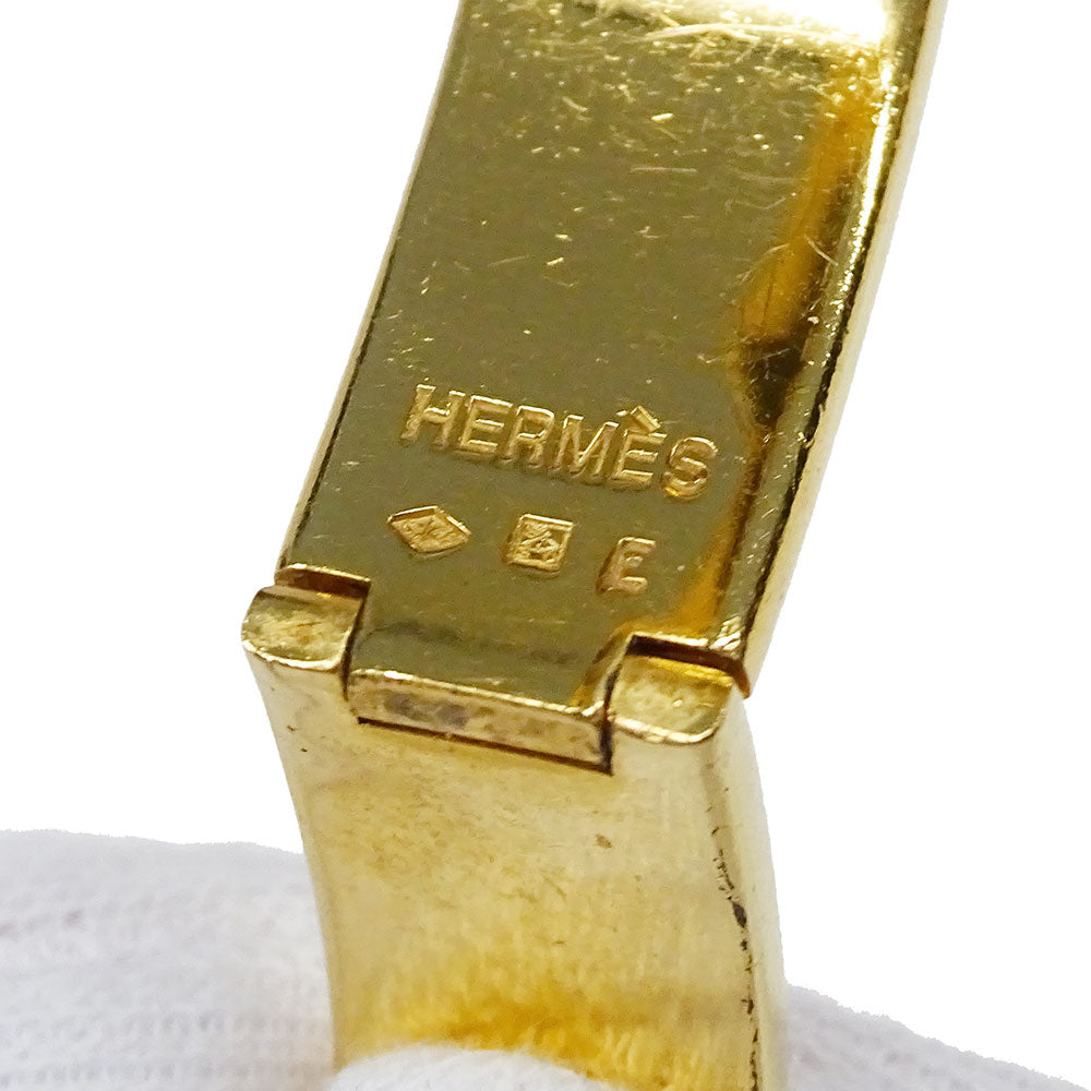 HERMES エルメス クリックH バングル エナメル イエローゴールド アイボリー レディース 【中古】