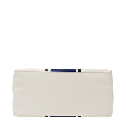 BOTTEGAVENETA ボッテガ・ヴェネタ 2wayバッグ アイボリー ブルー キャンバス レディース メンズ 【中古】