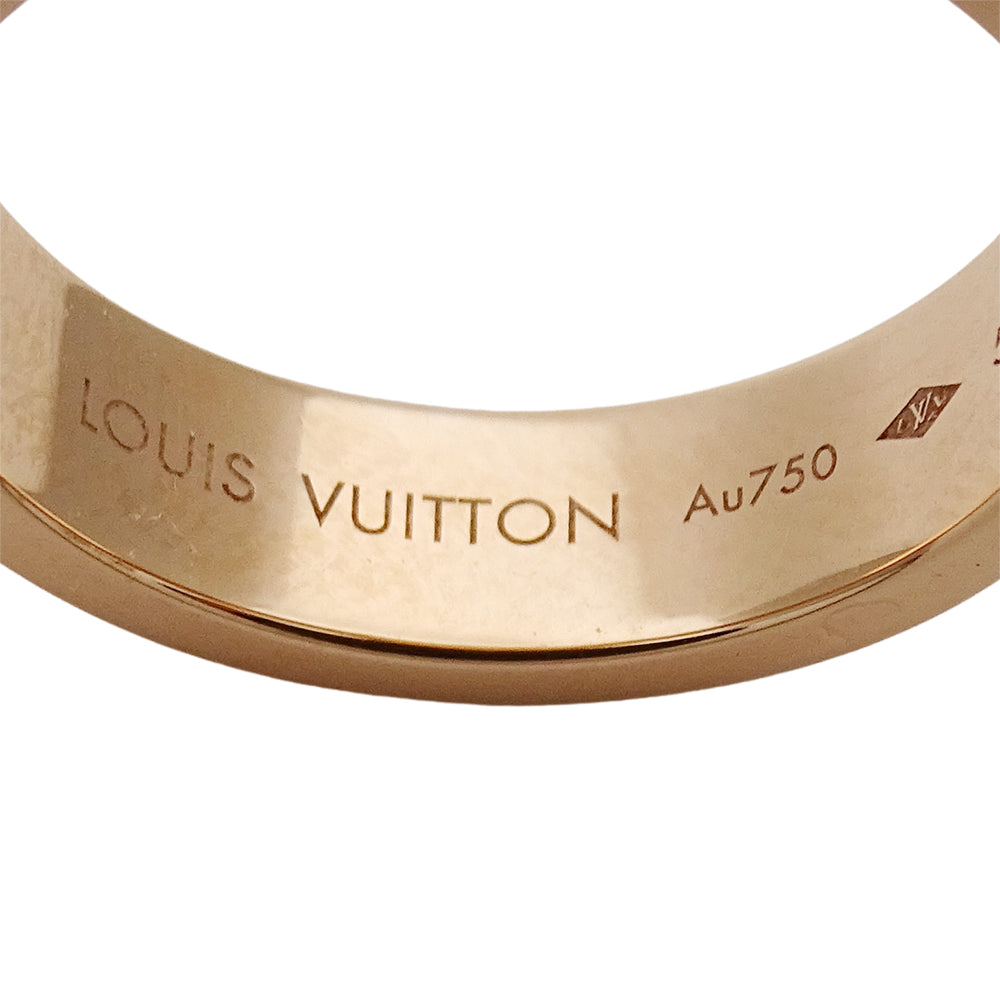 LOUIS VUITTON ルイ・ヴィトン アンプラント LV リング 指輪 750PG ピンクゴールド #51 約11号 レディース Q9K98A 【中古】