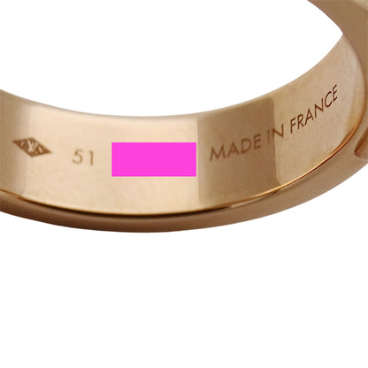 LOUIS VUITTON ルイ・ヴィトン アンプラント LV リング 指輪 750PG ピンクゴールド #51 約11号 レディース Q9K98A 【中古】
