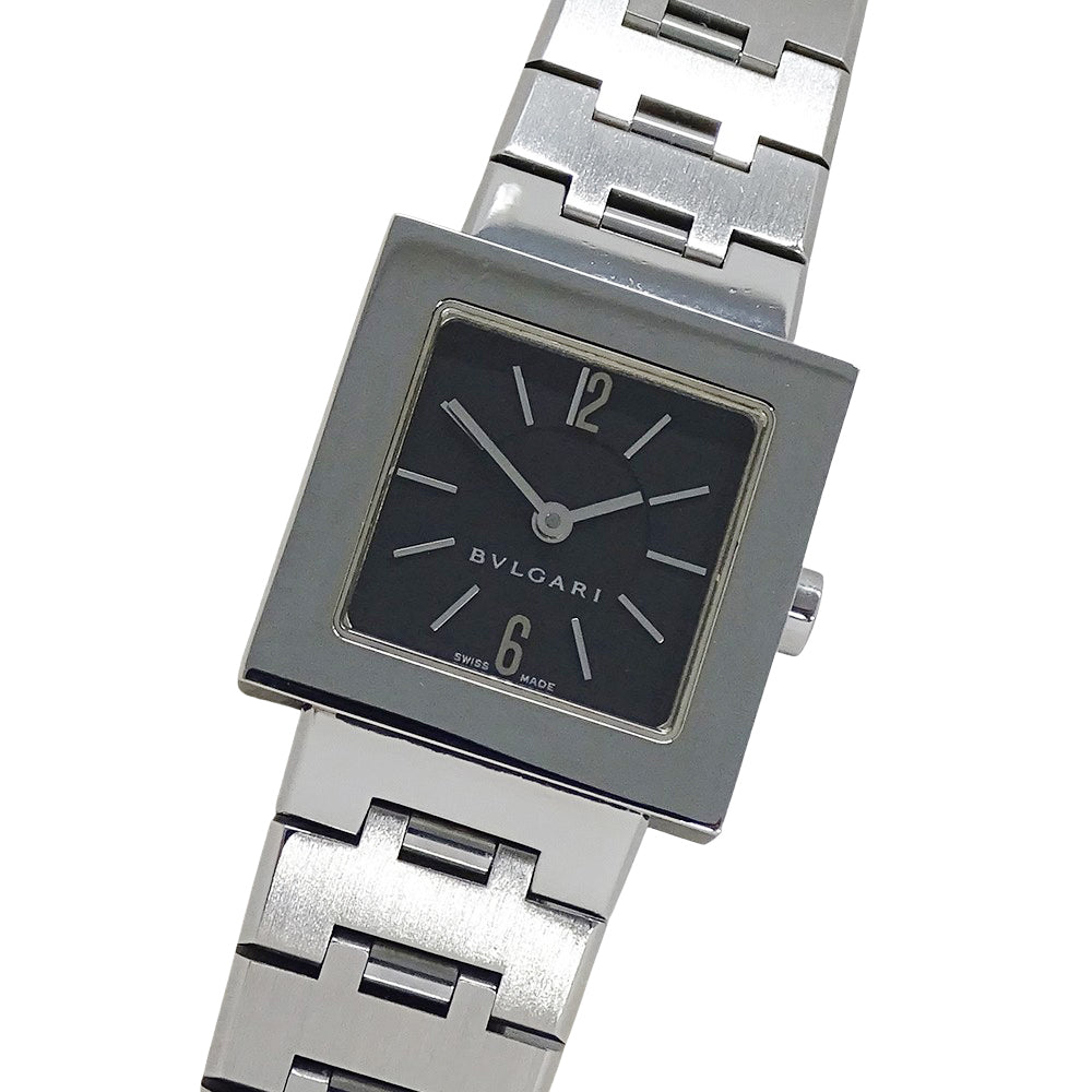 BVLGARI ブルガリ クアドラード SQ22SS レディース 腕時計 クオーツ QZ ステンレス 磨き済み【中古】