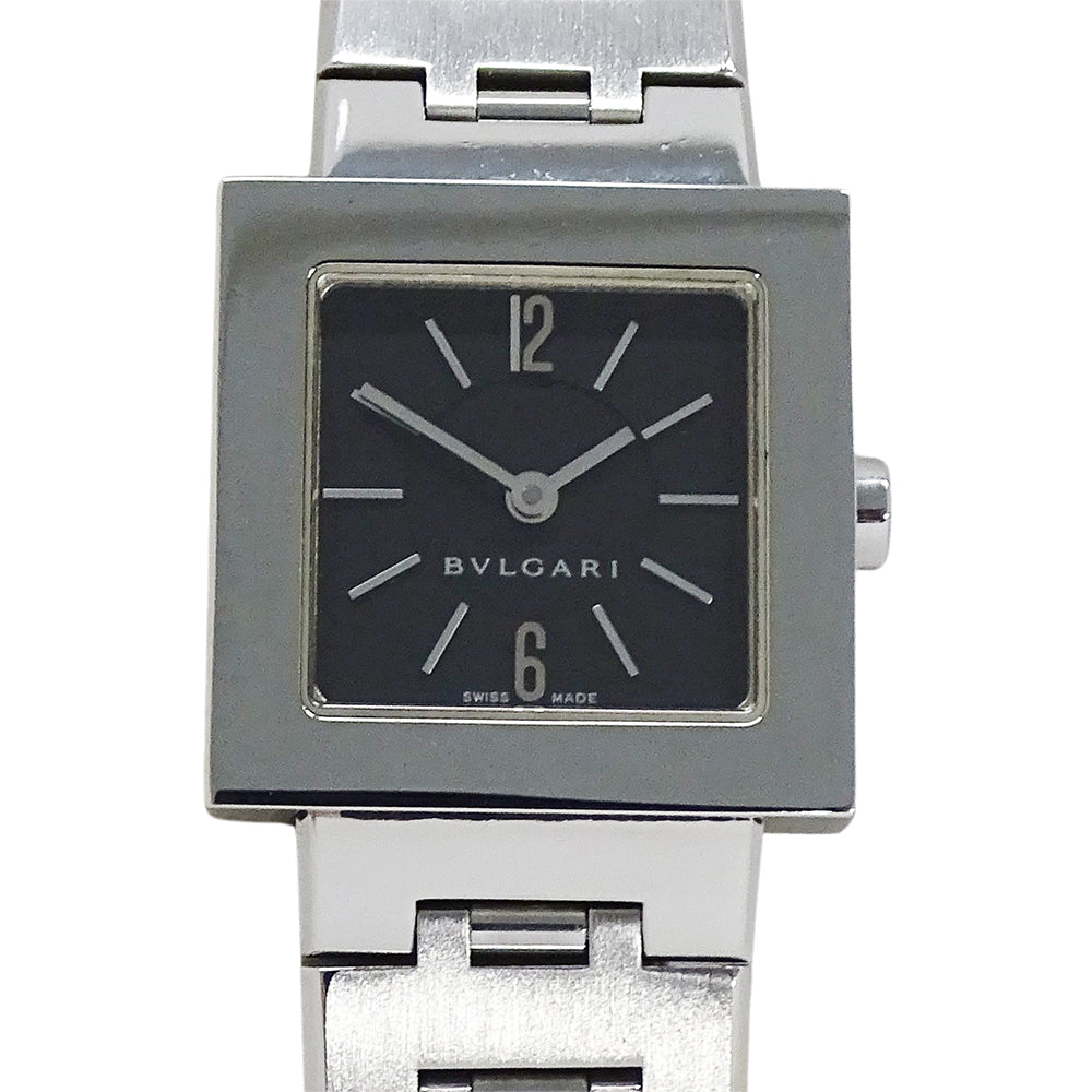 BVLGARI ブルガリ クアドラード SQ22SS レディース 腕時計 クオーツ QZ ステンレス 磨き済み【中古】