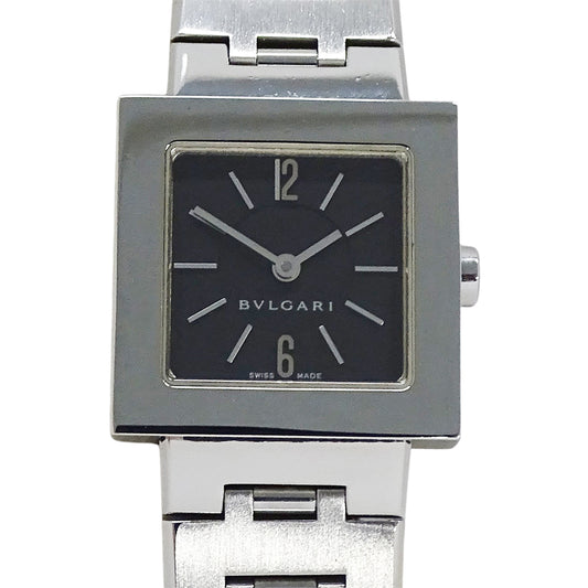 BVLGARI ブルガリ クアドラード SQ22SS レディース 腕時計 クオーツ QZ ステンレス 磨き済み【中古】