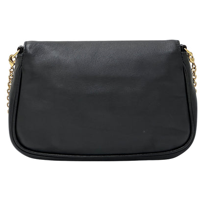 FENDI フェンディ ショルダーバッグ ブラック 8M0276 レザー レディース 【中古】