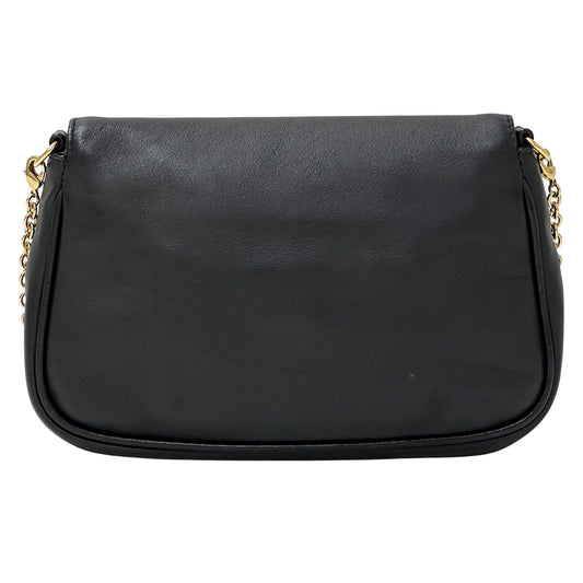 FENDI フェンディ ショルダーバッグ ブラック 8M0276 レザー レディース 【中古】