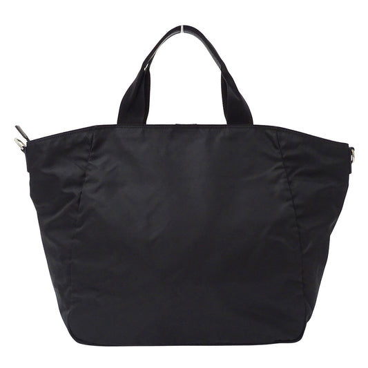 PRADA プラダ トートバッグ ショルダーバッグ 2way ブラック ナイロン レディース メンズ 【中古】