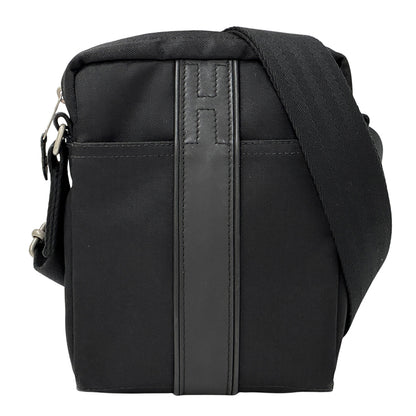 HERMES エルメス ポシェットバンドリエール ショルダーバッグ アカプルコ ブラック シルバー金具 トワルシェブロン レディース 【中古】