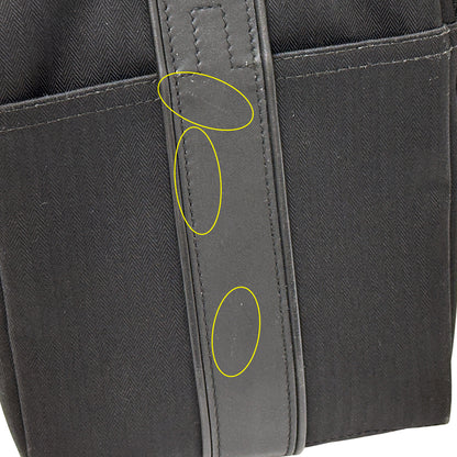 HERMES エルメス ポシェットバンドリエール ショルダーバッグ アカプルコ ブラック シルバー金具 トワルシェブロン レディース 【中古】