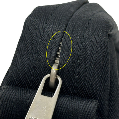 HERMES エルメス ポシェットバンドリエール ショルダーバッグ アカプルコ ブラック シルバー金具 トワルシェブロン レディース 【中古】