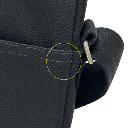 HERMES エルメス ポシェットバンドリエール ショルダーバッグ アカプルコ ブラック シルバー金具 トワルシェブロン レディース 【中古】