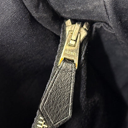 HERMES エルメス ポシェットバンドリエール ショルダーバッグ アカプルコ ブラック シルバー金具 トワルシェブロン レディース 【中古】