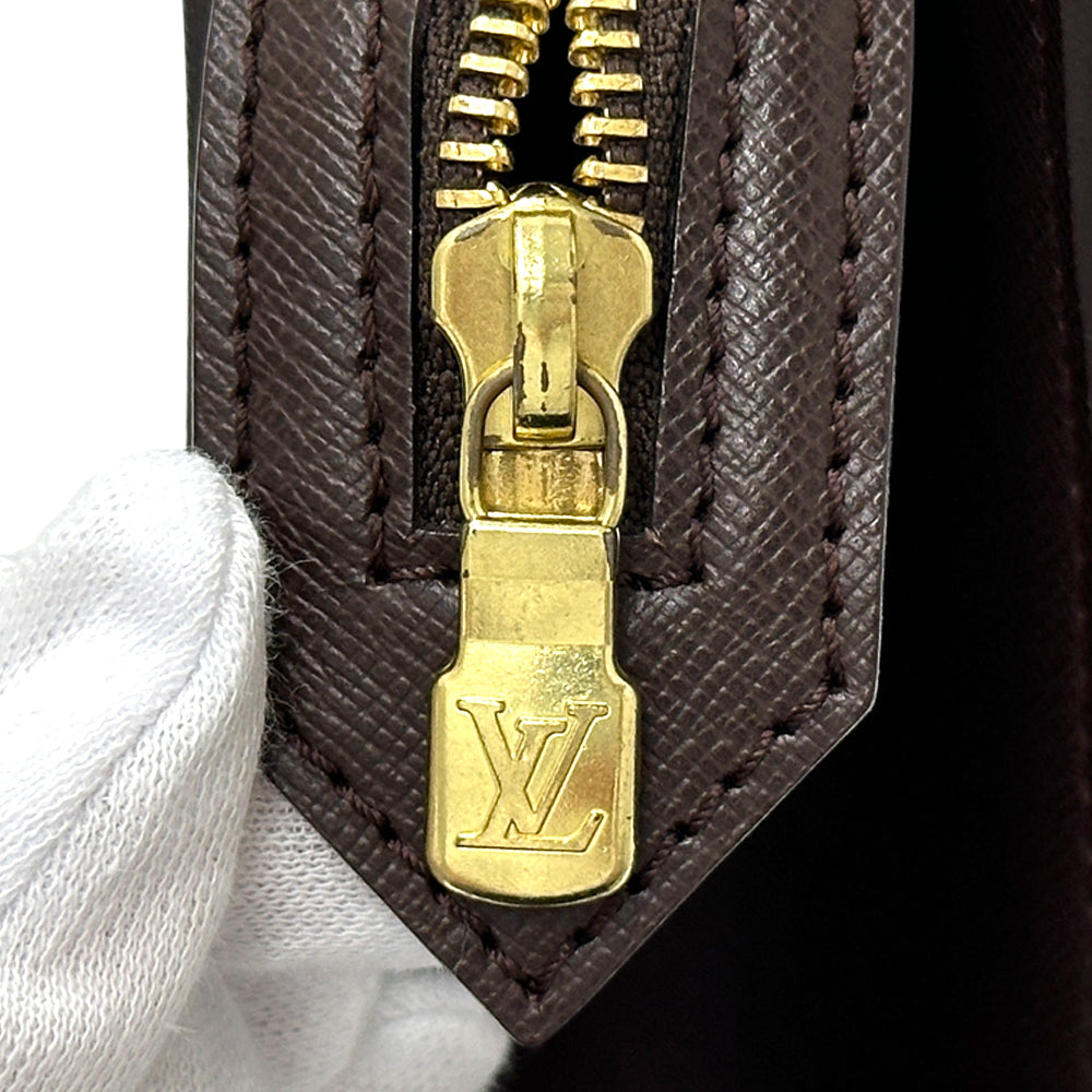 LOUIS VUITTON ルイ・ヴィトン ヴェニスPM ハンドバッグ ダミエ エベヌ ブラウン N51145 レディース 【中古】
