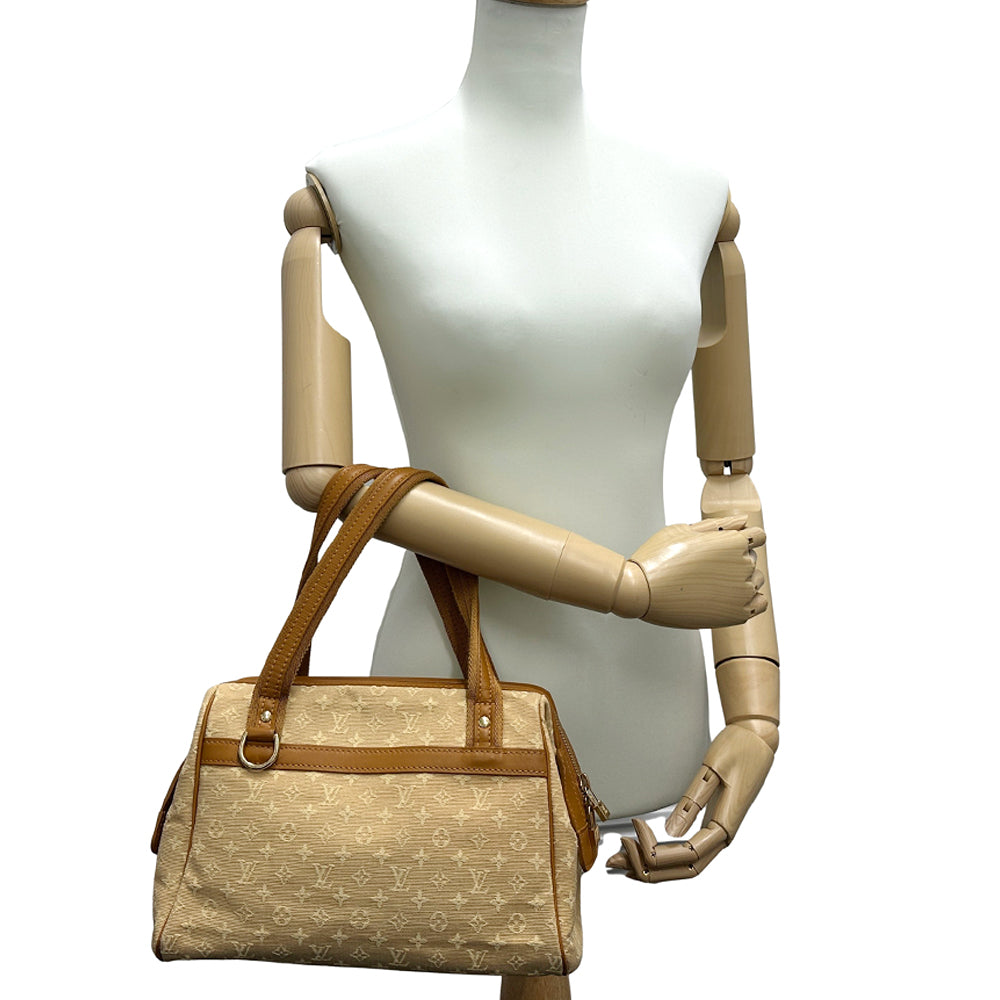 LOUIS VUITTON ルイ・ヴィトン ジョセフィーヌ PM ハンドバッグ モノグラム ミニ ベージュ ブラウン M92215 レディース 【中古】