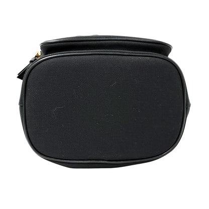 PRADA プラダ 2wayバッグ ロゴジャガード ブラック キャンバス レディース 【中古】