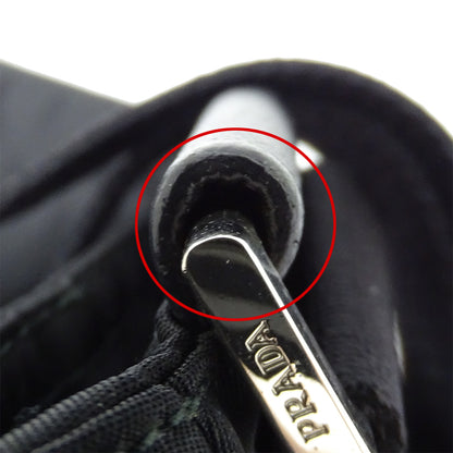 PRADA プラダ ショルダーバッグ ブラック ナイロン メンズ 【中古】