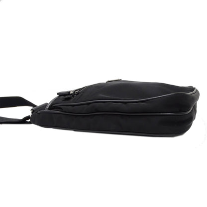 PRADA プラダ ショルダーバッグ ブラック ナイロン メンズ 【中古】
