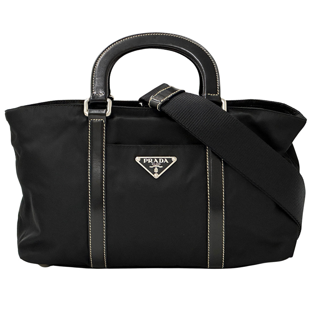 PRADA プラダ 2wayバッグ ブラック BN1052 ナイロン レディース 【中古】