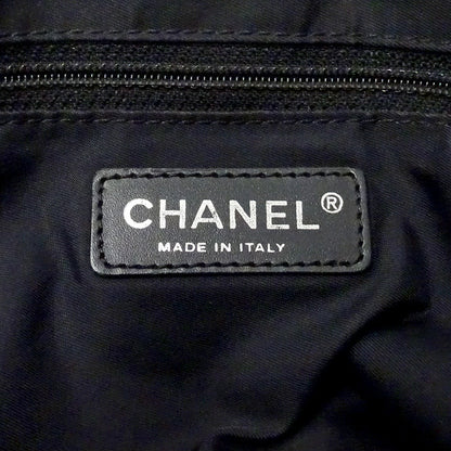 CHANEL シャネル トートバッグ ニュートラベル トートMM ダークブラウン シルバー金具 ナイロン レディース 【中古】
