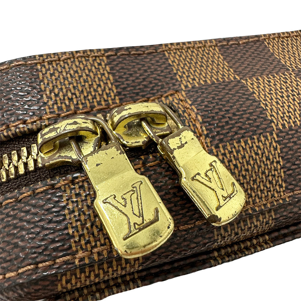 LOUIS VUITTON ルイ・ヴィトン ジェロニモス ボディ・ウエストバッグ ダミエ ダミエエベヌ N51994 ダミエキャンバス メンズ 【中古】