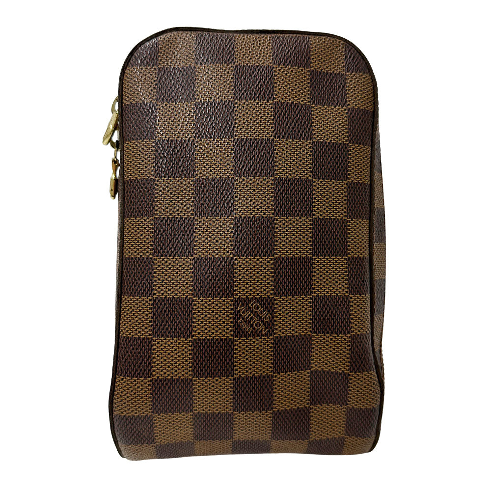 LOUIS VUITTON ルイ・ヴィトン ジェロニモス ボディ・ウエストバッグ ダミエ ダミエエベヌ N51994 ダミエキャンバス メンズ 【中古】