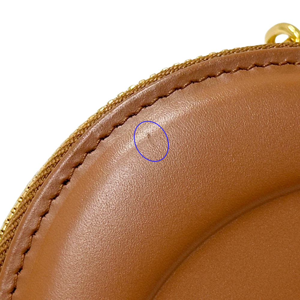 Dior ディオール オーバルカメラバッグ ショルダーバッグ ブラウン レザー レディース 【中古】