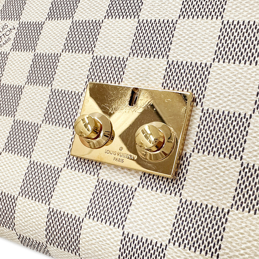 LOUIS VUITTON ルイ・ヴィトン クロワゼット ハンドバッグ ショルダーバッグ 2way ダミエ アズール N41581 レディース 【中古】