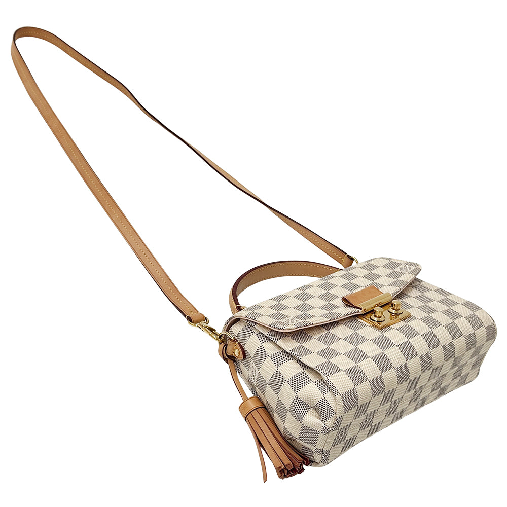 LOUIS VUITTON ルイ・ヴィトン クロワゼット ハンドバッグ ショルダーバッグ 2way ダミエ アズール N41581 レディース 【中古】