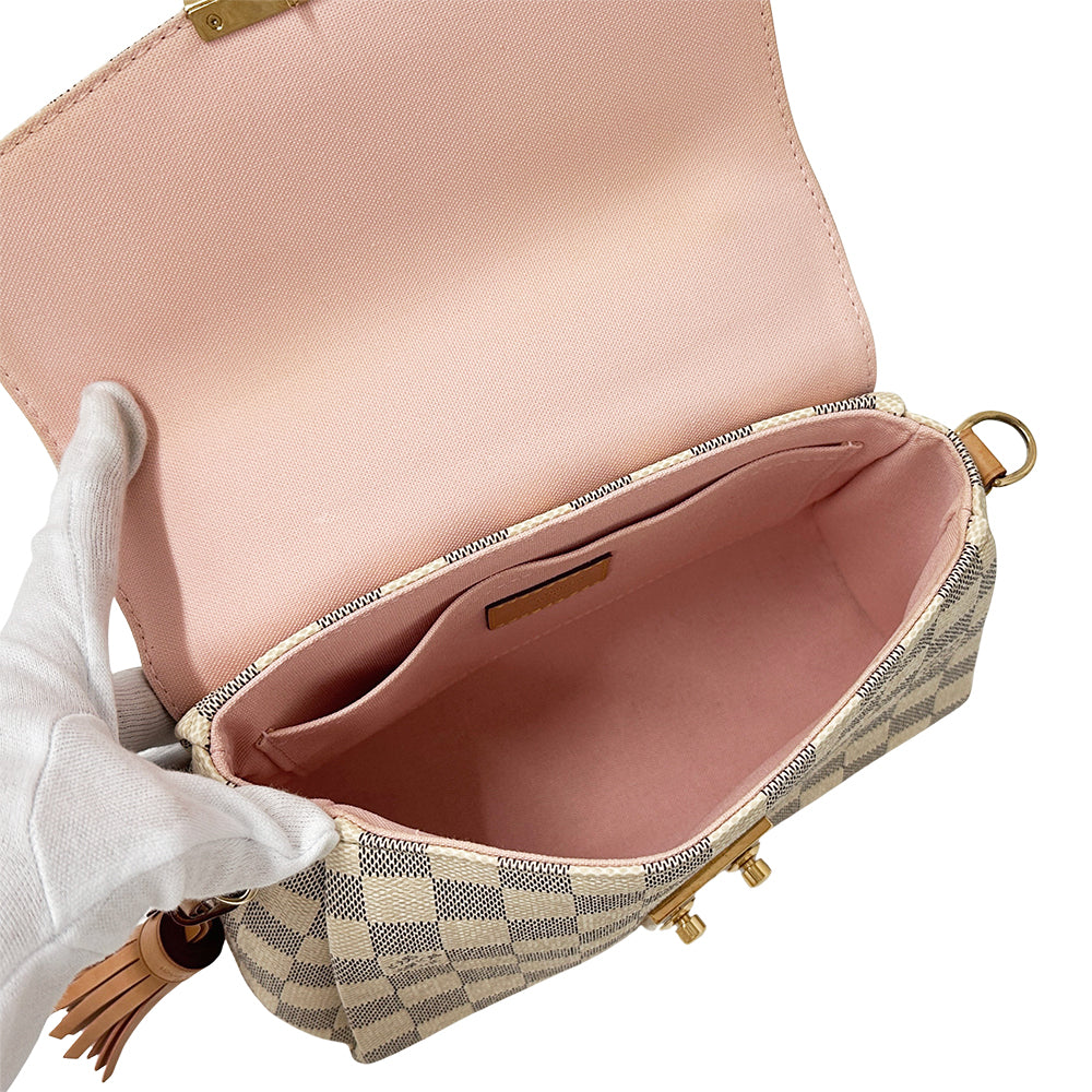 LOUIS VUITTON ルイ・ヴィトン クロワゼット ハンドバッグ ショルダーバッグ 2way ダミエ アズール N41581 レディース 【中古】