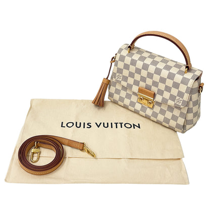 LOUIS VUITTON ルイ・ヴィトン クロワゼット ハンドバッグ ショルダーバッグ 2way ダミエ アズール N41581 レディース 【中古】