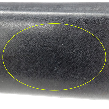 CHANEL シャネル 長財布 ブラック シルバー金具 レザー レディース 【中古】