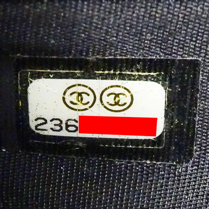 CHANEL シャネル 長財布 ブラック シルバー金具 レザー レディース 【中古】