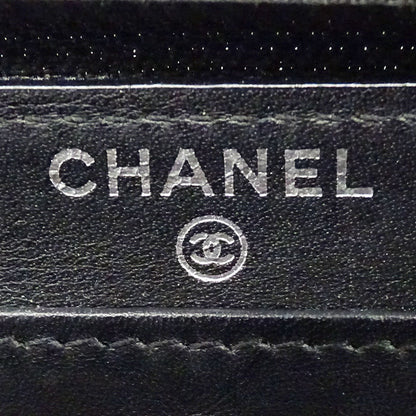 CHANEL シャネル 長財布 ブラック シルバ―金具 キャビアスキン レディース 【中古】