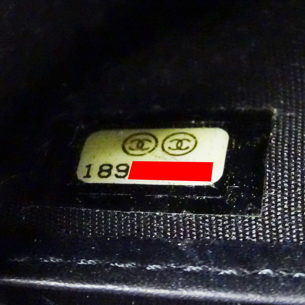 CHANEL シャネル 長財布 ブラック シルバ―金具 キャビアスキン レディース 【中古】