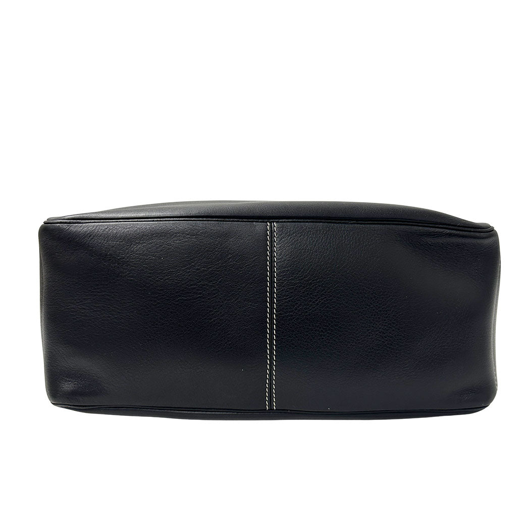 CELINE セリーヌ ブギーバッグ ハンドバッグ ブラック レザー レディース 【中古】