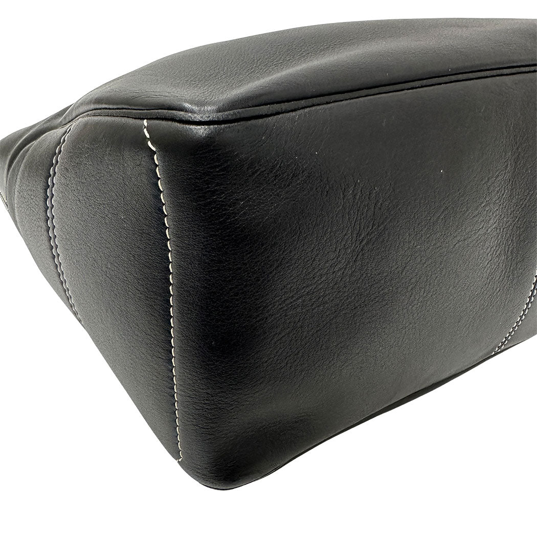 CELINE セリーヌ ブギーバッグ ハンドバッグ ブラック レザー レディース 【中古】