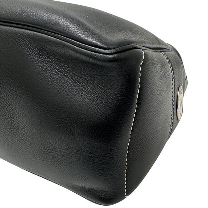 CELINE セリーヌ ブギーバッグ ハンドバッグ ブラック レザー レディース 【中古】