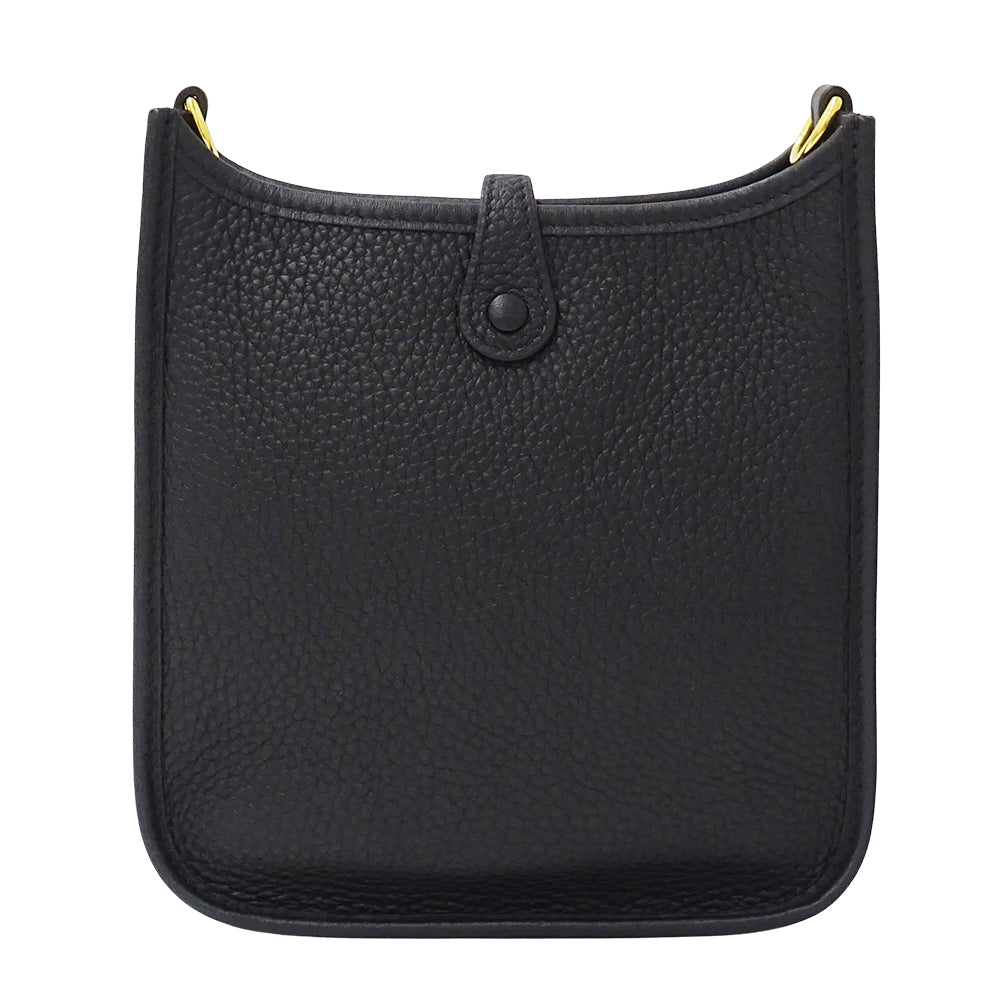 HERMES エルメス エブリン TPM ショルダーバッグ ブラック ゴールド金具 トリヨンクレマンス レディース 【中古】