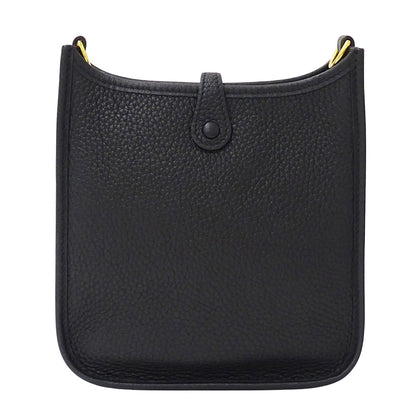HERMES エルメス エブリン TPM ショルダーバッグ ブラック ゴールド金具 トリヨンクレマンス レディース 【中古】